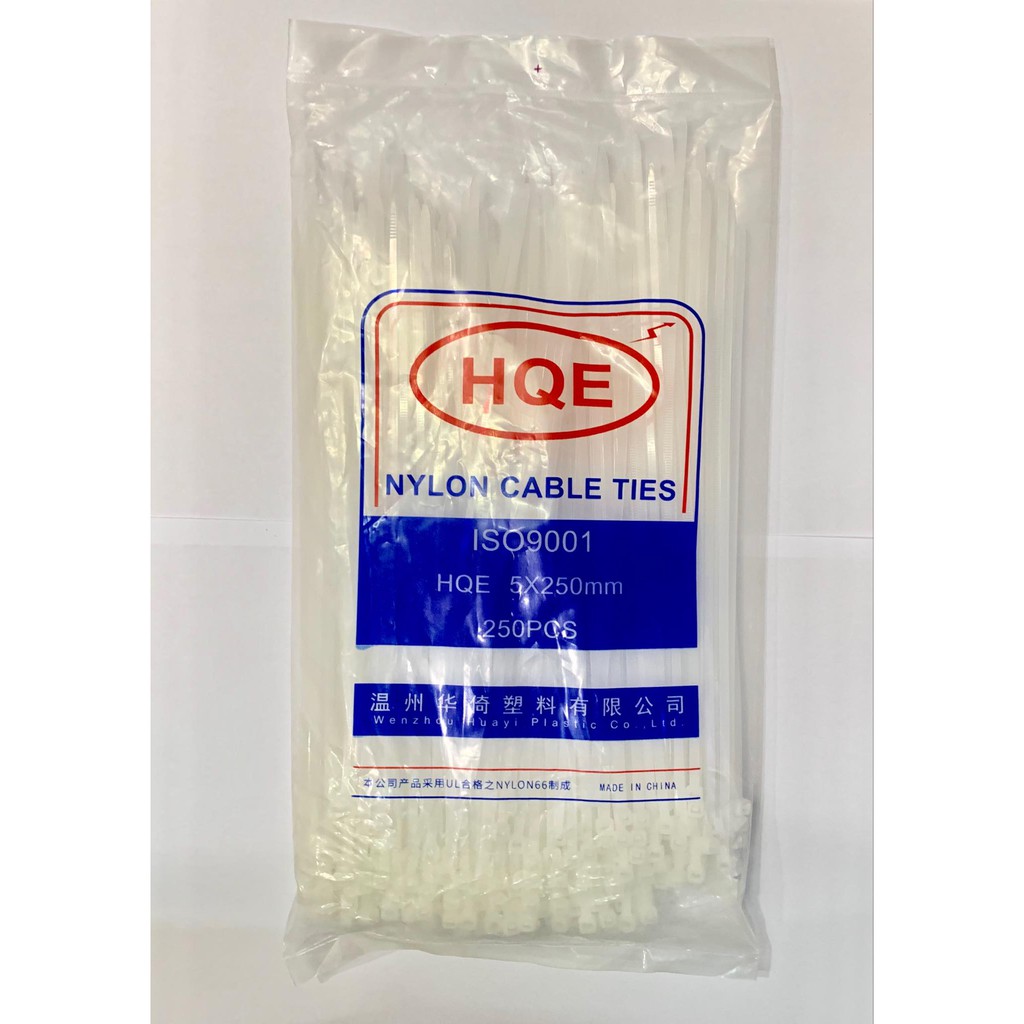 Dây Thít, Dây Rút, Lạt Nhựa Trắng đủ kích cỡ từ 15Cm - 40Cm