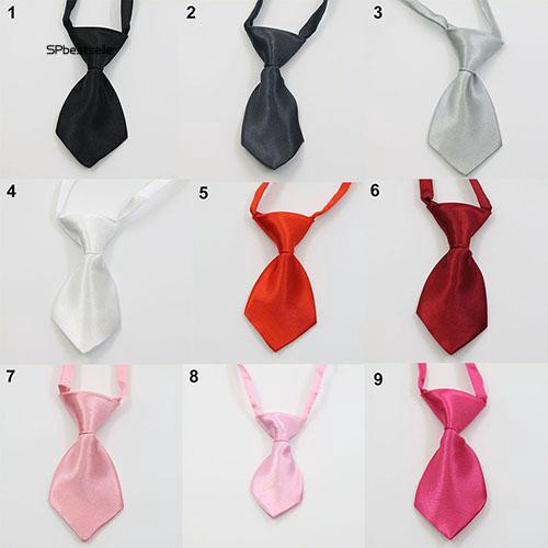 Cà vạt màu trơn xinh xắn cho thú cưng