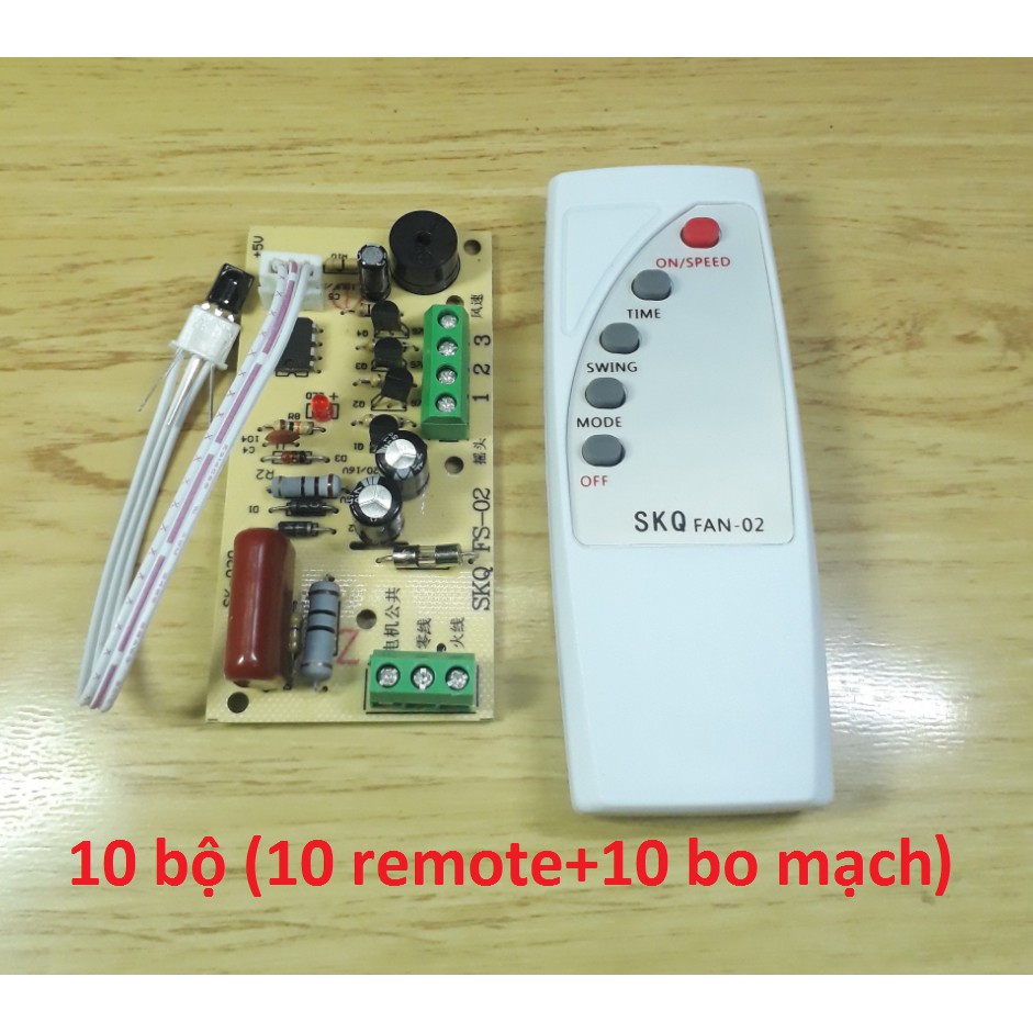 Combo 10 bộ mạch quạt SKQ-02 ,điều khiển từ xa cho quạt