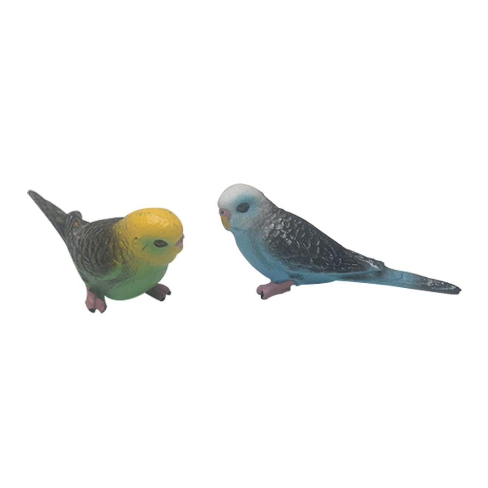 Kids Toy Mini Simulation Parrot Bird Model Figurine Decor Miniature Fairy Garden Decoration Baby Play Sets