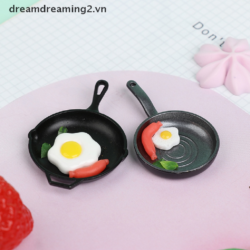 Mô Hình Chảo Chiên Trứng Tỉ Lệ 1: 12 Trang Trí Nhà Búp Bê