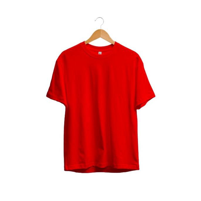 Áo phông đỏ trơn form rộng tay lỡ - áo over đỏ - red tee New