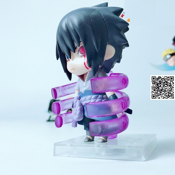 1593 Mô hình Sasuke Chibi loại lớn 10Cm tuyệt chiêu rinnegan SUSANOO Naruto