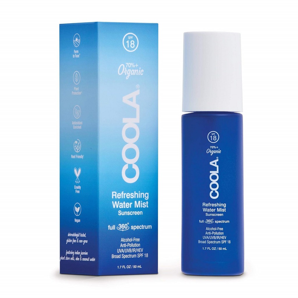 COOLA - Xịt Khoáng Cấp Ẩm Coola Organic Refreshing Water Mist Face Sunscreen SPF18 50ml
