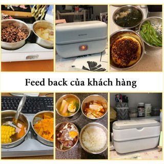 Nồi Cơm Điện Mini Dung Tích 2L Nấu Cơm Hâm Nóng Hấp Trứng Thích hợp mang Văn Phòng bệnh viện | BigBuy360 - bigbuy360.vn