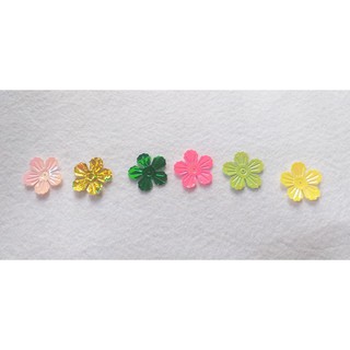 100 gr hoa 5 cánh sữa, hoa kim sa, hoa kim tiền, hoa decal làm cành vàng lá ngọc