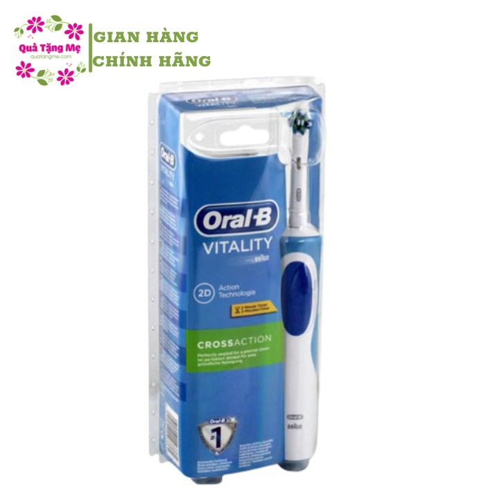 Bàn chải đánh răng điện Oral-B Vitality Plus 2 Đầu CrossAction