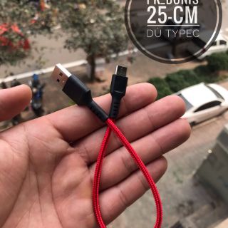 Cáp dù chân Typec dài 25cm