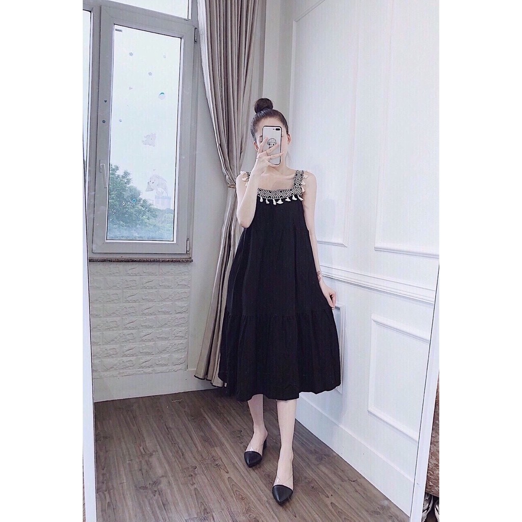 [MỚI VỀ]Đầm bầu thời trang thiết kế công sở dáng dài phong cách Hàn Quốc rẻ đẹp - Váy bầu đẹp giá rẻ  ྇