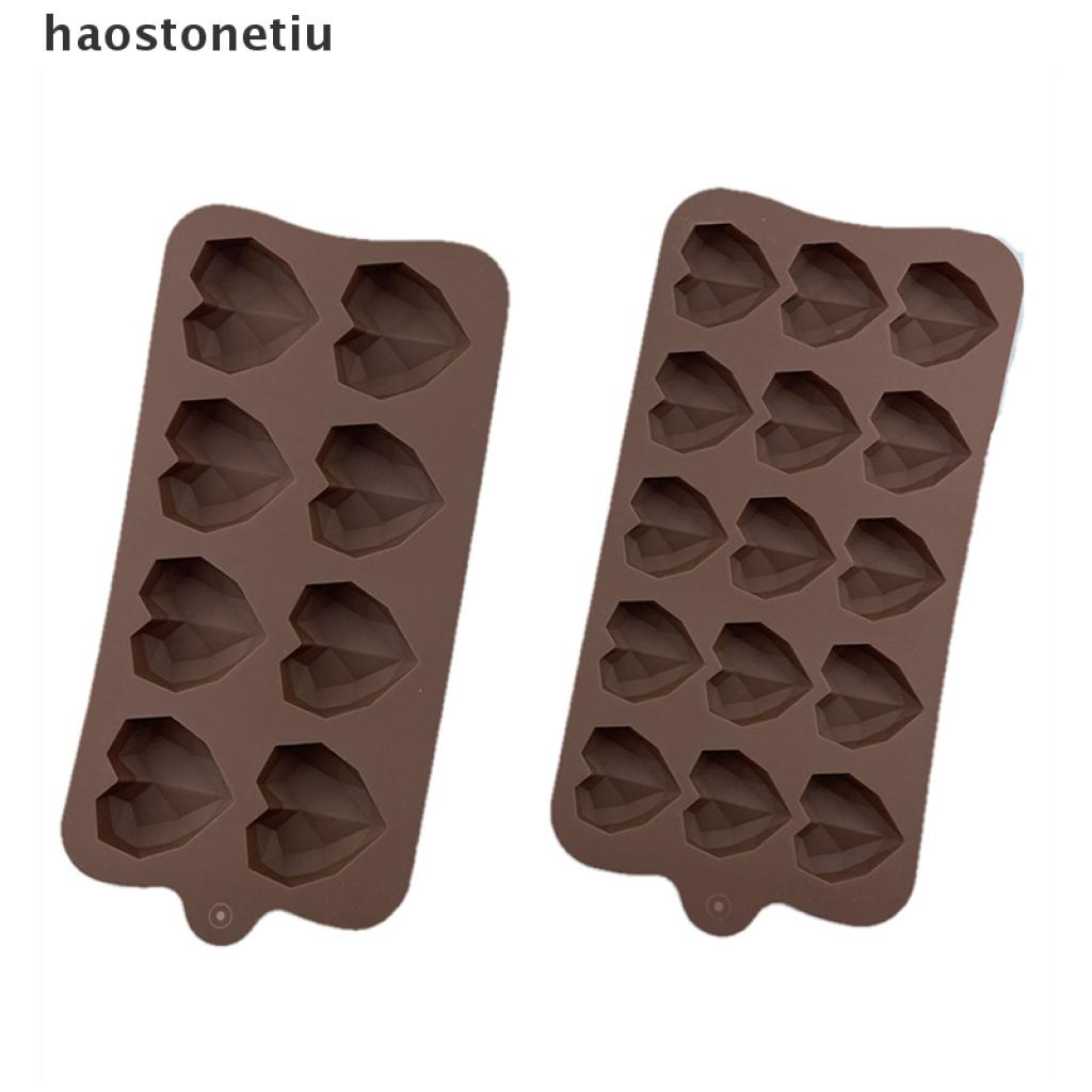 Khuôn Silicone Làm Bánh Kẹo Hình Trái Tim 15 Ngăn