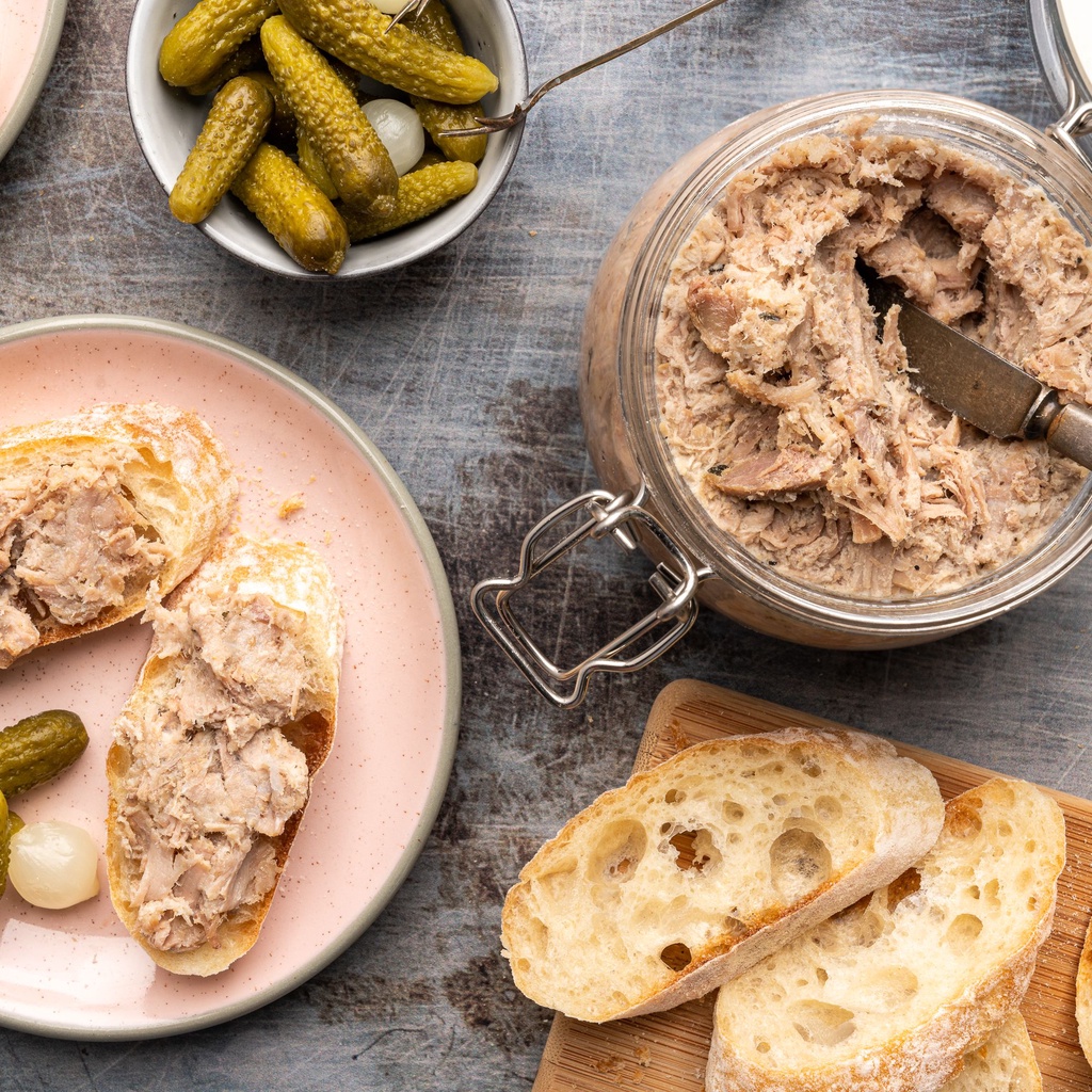 Pate Hỗn Hợp Gan Gà Thịt Heo Lechef 180g Nhập Khẩu -Terrine de Sanglier au C0gnac