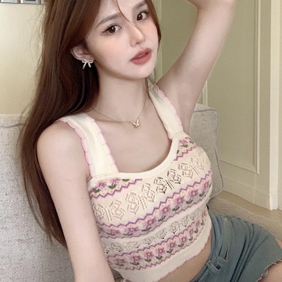 Áo Yếm Dệt Kim Hoa / 【ZHELIHANGFEI】