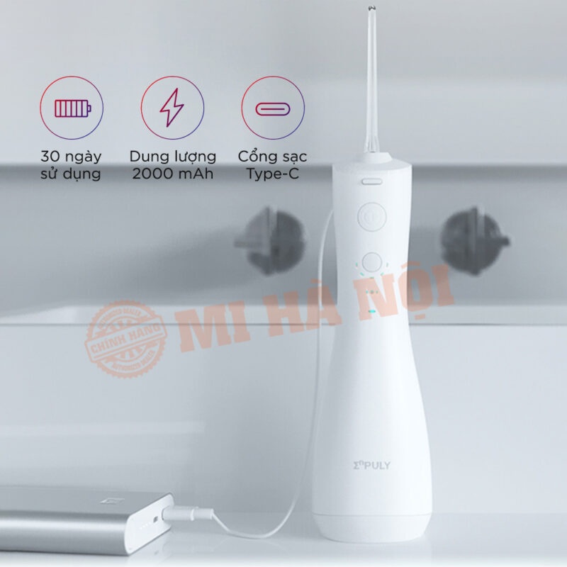 Máy tăm nước Xiaomi Enpuly ML8 pin 30 ngày, chống nước IPX7, bình chứa nước lớn 250ML