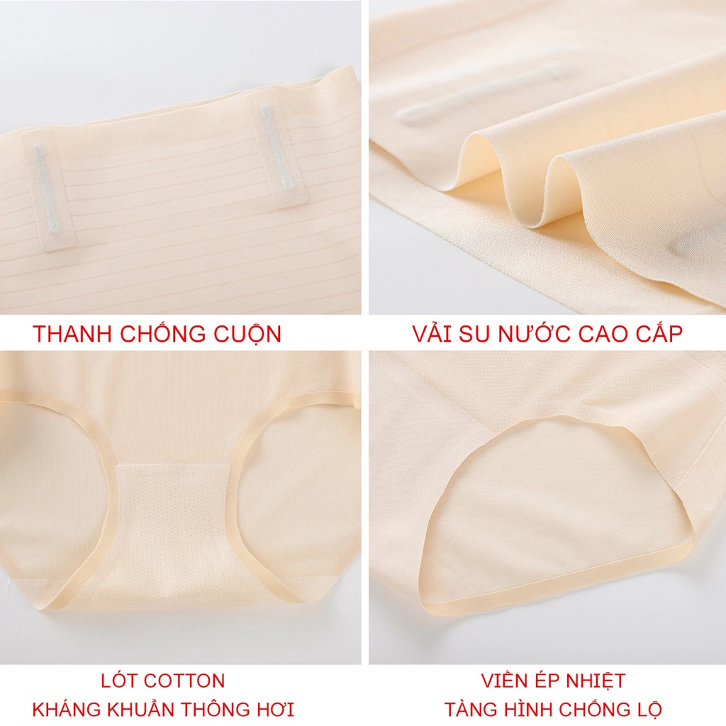 Quần lót nữ su nước cạp cao gen bụng có thanh chống cuộn Havana FLQ116