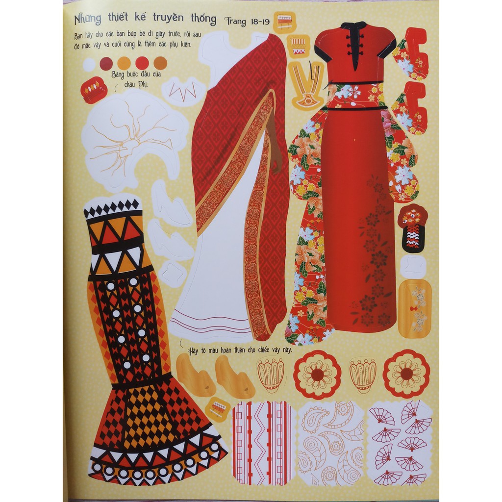 Sách - Dán Hình Sáng Tạo Trang Phục Búp Bê - Phù Dâu Xinh Đẹp | BigBuy360 - bigbuy360.vn