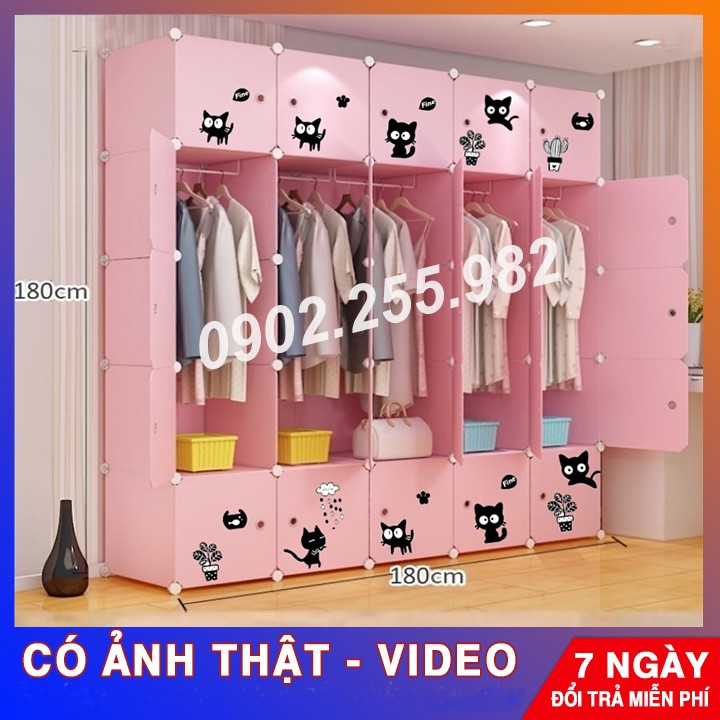 [BÁN CHẠY] TỦ NHỰA LẮP GHÉP 25 Ô VÀ KỆ GÓC ĐỂ QUẦN ÁO ĐA NĂNG SIZE TO ( TÙY CHỌN MẪU TỦ )