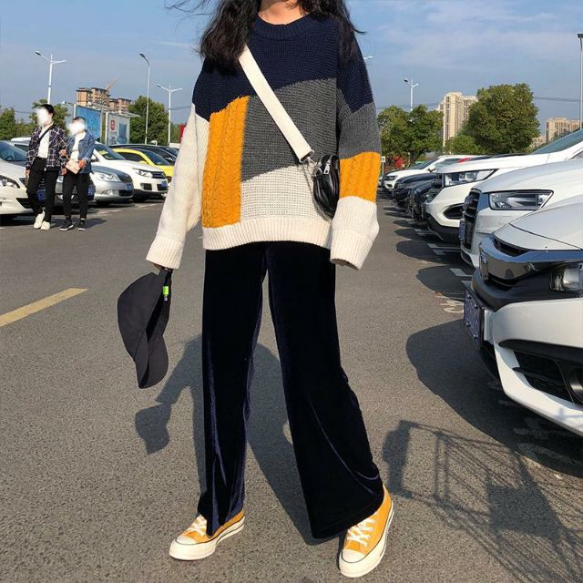 Hàng Sẵn_ Áo len nữ retro thu đông thiết kế phong cách | BigBuy360 - bigbuy360.vn