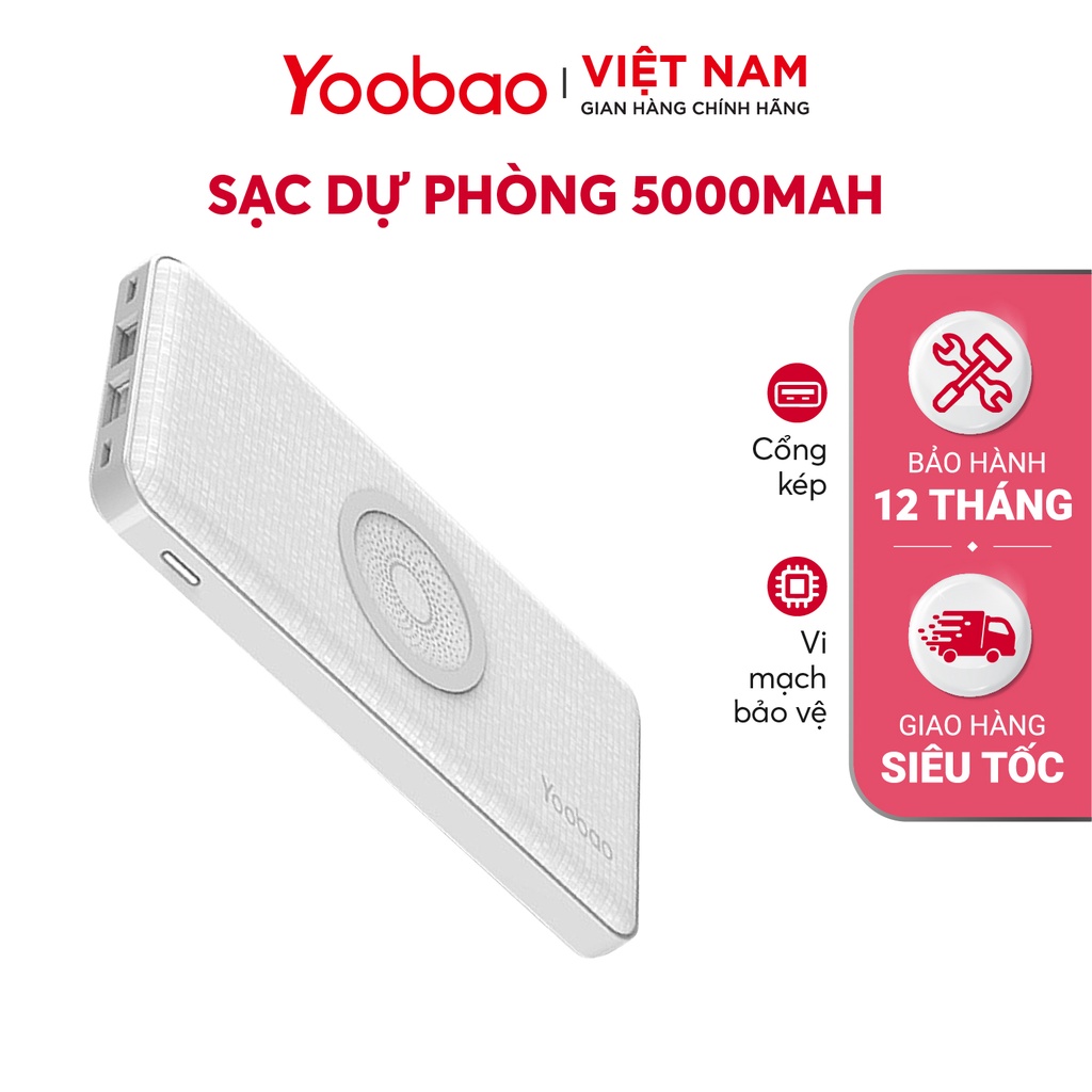 Sạc dự phòng không dây YOOBAO W5 5000mAh
