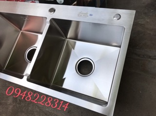 Chậu rửa bát 2 hố cực phẩm[ Hãng Kagol/Avento Bảo hành 3 năm]