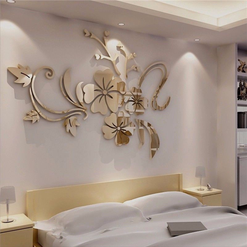 Miếng dán tường mặt gương 3D có thể tháo được tiện dụng