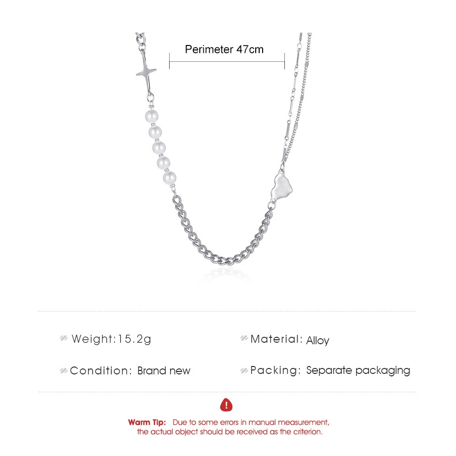 Dây chuyền phối hạt ngọc trai nhân tạo thời trang dành cho nữ