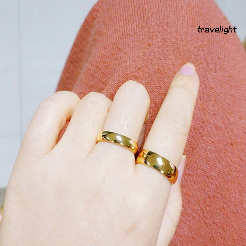 Nhẫn Đính Hôn Mỏng Kiểu Dáng Đơn Giản Lãng Mạn