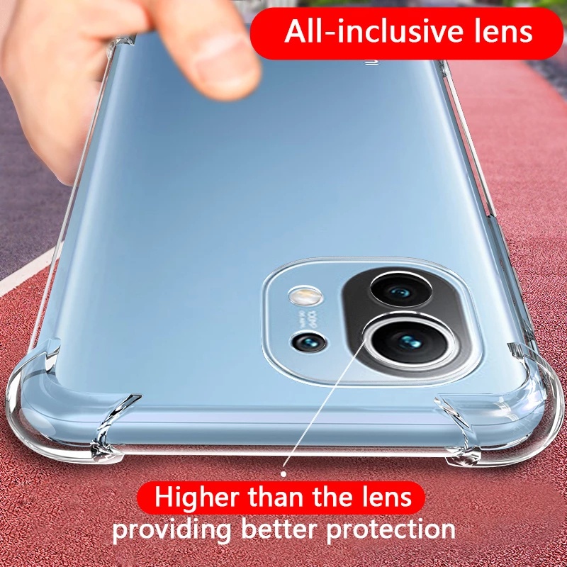 Tpu Ốp Điện Thoại Trong Suốt Chống Va Đập Cho Redmi 12 xiaomi 11 lite 5g
