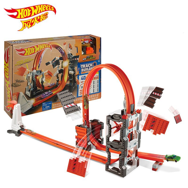 Bộ Hộp Đựng Phụ Kiện Lắp Ráp Đường Đua Xây Dựng Hotwheels Track Builder