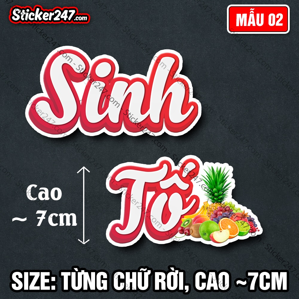 Decal Trang Trí Quán Trà Sữa Loại Chữ Rời 𝑭𝒓𝒆𝒆𝒔𝒉𝒊𝒑 Đồ Trang Trí Quán Cafe, Sticker Thức Uống, Dùng Dán Tường, Kính