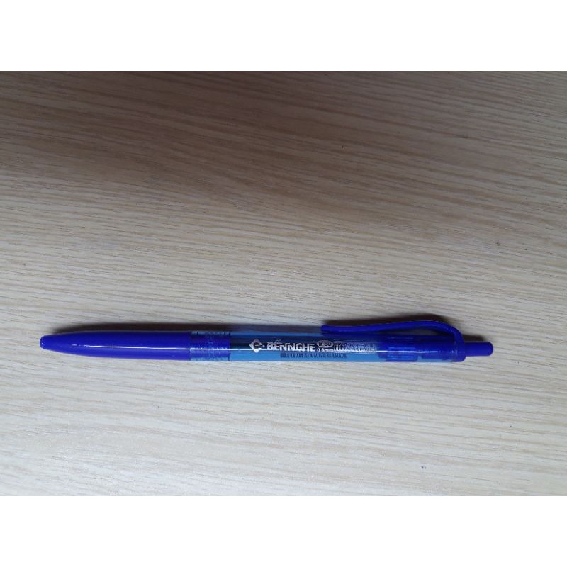 (5 cây) Bút bi bấm Bến Nghé B30 ngòi 0.8 màu xanh viết trơn êm đều mực