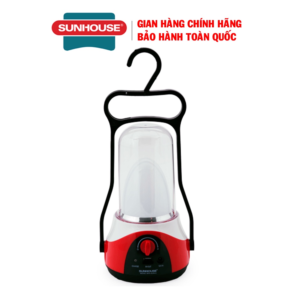 Đèn tích điện đa năng 360led Sunhouse SHE-6036LA, Màu đỏ