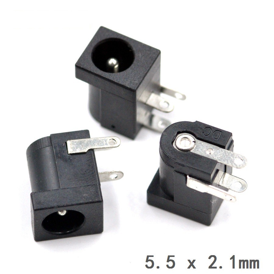 Chân jack DC đầu jack nối dây điện nguồn đực cái (giá1 cái)