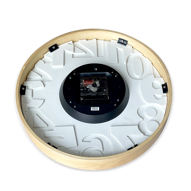 Đồng hồ treo tường Nhật Bản Rhythm CMG102NR07 Kt 29.6 x 4.7cm, 720g Vỏ gỗ, Dùng Pin