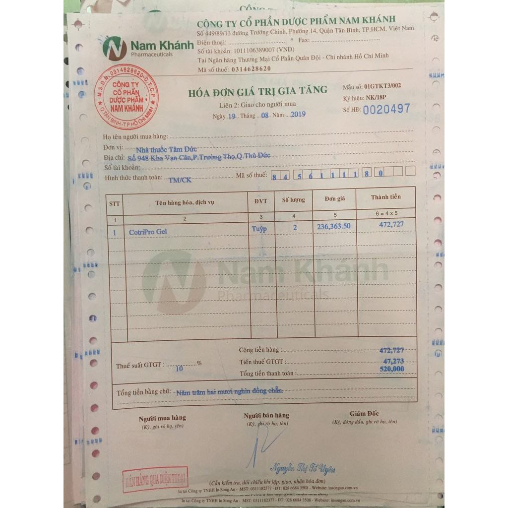 Gel bôi trĩ COTRIPRO dành cho người bệnh trĩ, tuýp 25gr - Health Pharmacy