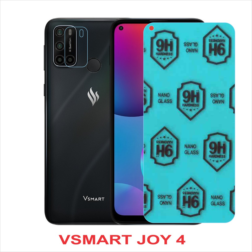 Kính Cường Lực Nano Dẻo, Dán PPF Vsmart Joy 4 + Kính Bảo vệ camera Vsmart Joy 4