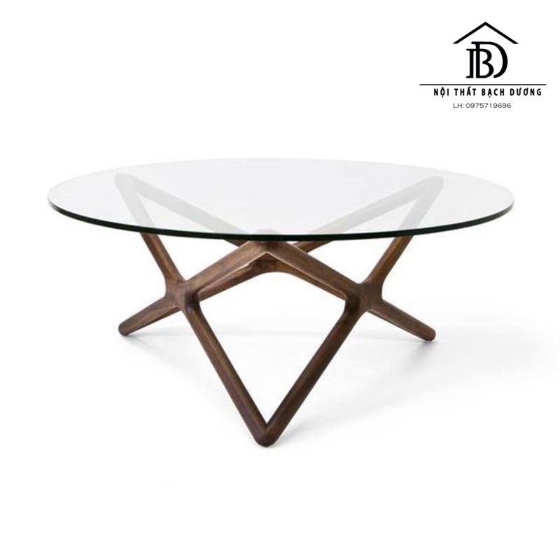 Bàn trà mặt kính - Bàn sofa