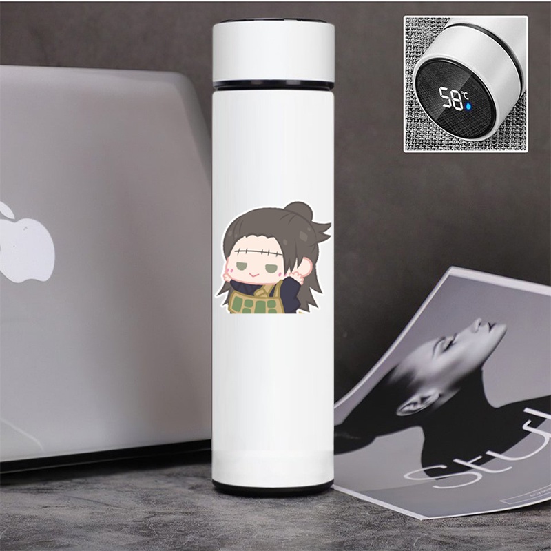 Bình giữ nhiệt đựng nước in hình JUJUTSU KAISEN VER TẬP THỂ DỤC tiện lợi xinh xắn anime chibi