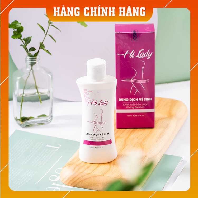 COMBO 2 hộp Dung Dịch Vệ Sinh HI LADY - Giúp làm sạch, kháng khuẩn và ngăn ngừa viêm nhiễm, nấm ngứa - Hộp 150ml