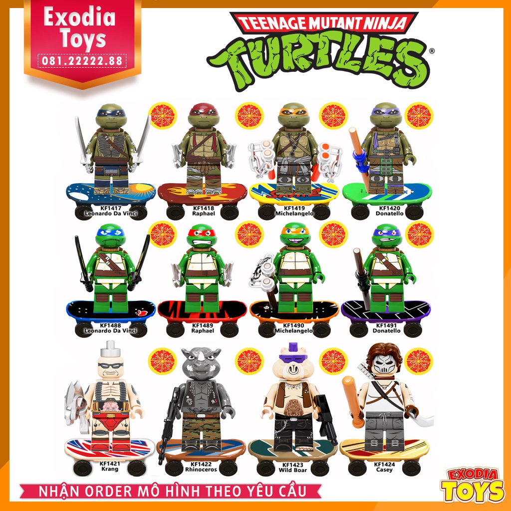 Xếp hình Minifigure Teenage Mutant Ninja Turtles - Đồ Chơi Lắp Ghép Sáng Tạo - KOPF KF6125