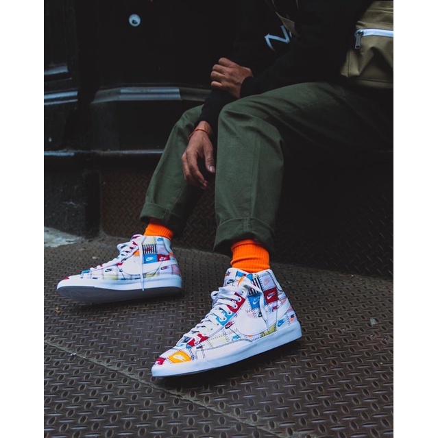 'Giày Cổ Cao' Nike Blazer Mid 'Patchwork'