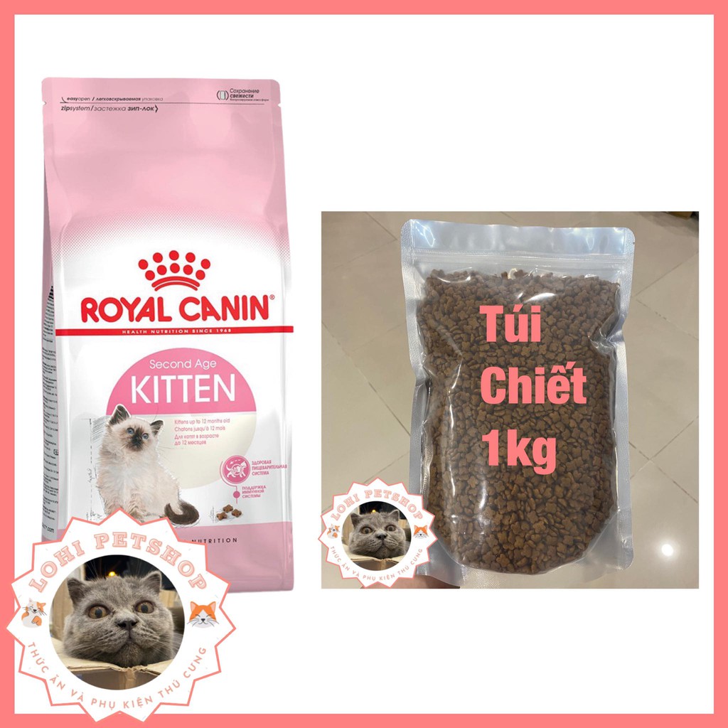 [KITTEN] Thức ăn hạt cho mèo Royal Canin Kitten - Túi 1kg 0.5kg