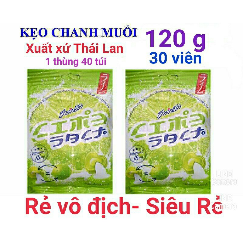 Kẹo chanh muối thái lan 120g mebaoshop