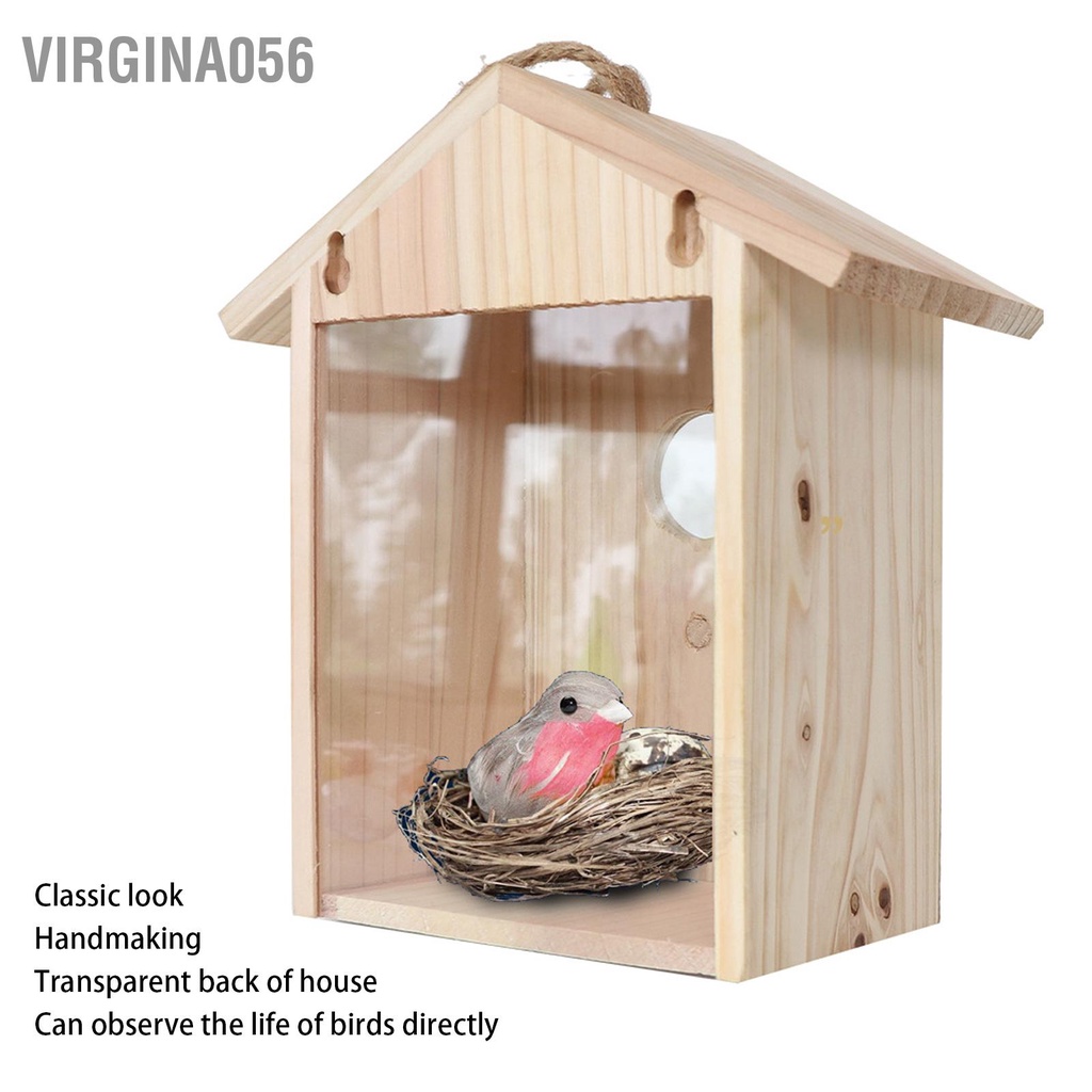 Có thể bán buôn Ổ chim nhỏ hút ngoài trời bằng gỗ di động Virgina056 Hàng giao ngay