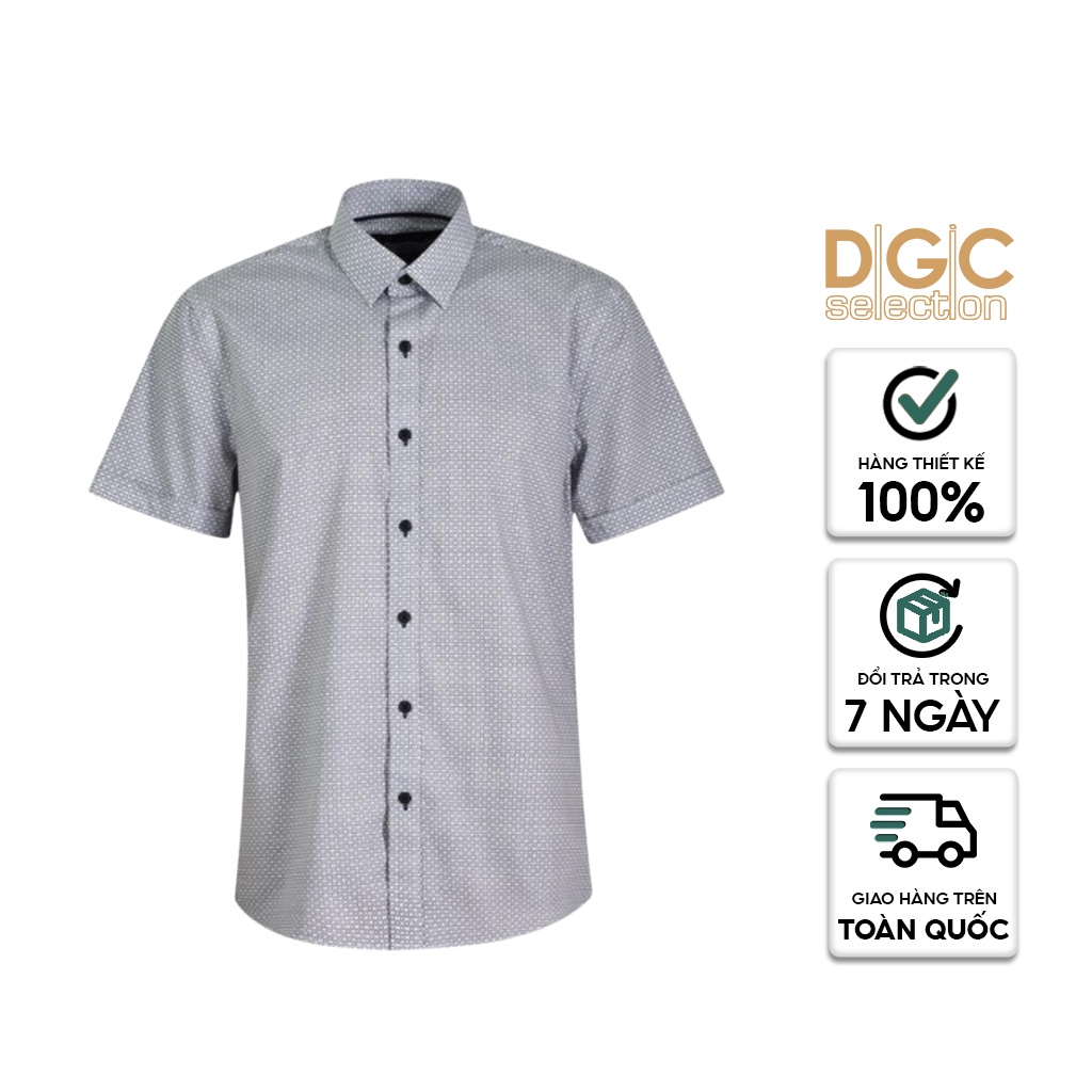 Áo sơ mi ngắn tay họa tiết nhiều màu DGCs - SASN1811M