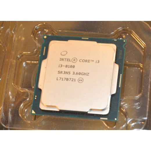 CPU Intel i3 8100 TRAY (3.60GHz, 6M) + Fan Zin (mới 100%)