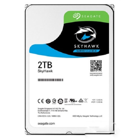 Ổ cứng HDD Seagate SkyHawk SURVEILLANCE 2TB 3.5" 5900RPM, SATA3 6GB/s, 64MB Cache