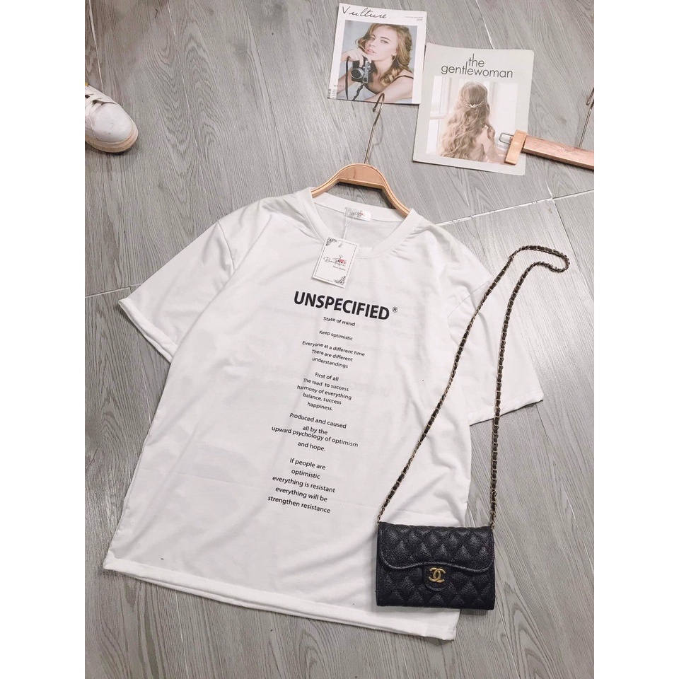 Áo Thun Tay Lỡ In Chữ UNSPECC Áo Phông Nam Nữ   chất cotton su Form Unisex