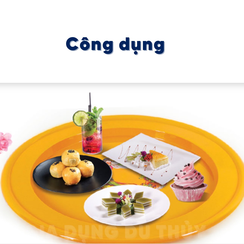 Mâm nhựa tròn lớn 50 cm nhựa Tý Liên dùng đựng cơm bưng nước - MÂM NHỰA TRÒN TÝ LIÊN