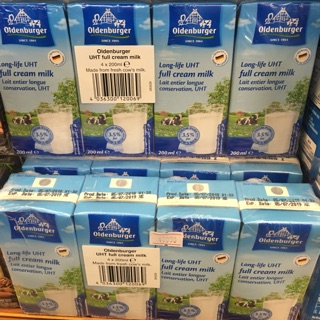 Bloc 4 hộp Sữa tươi nguyên kem Oldenburger hộp 200ml