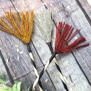 Chổi phù thủy trang trí Halloween (chổi handmade)